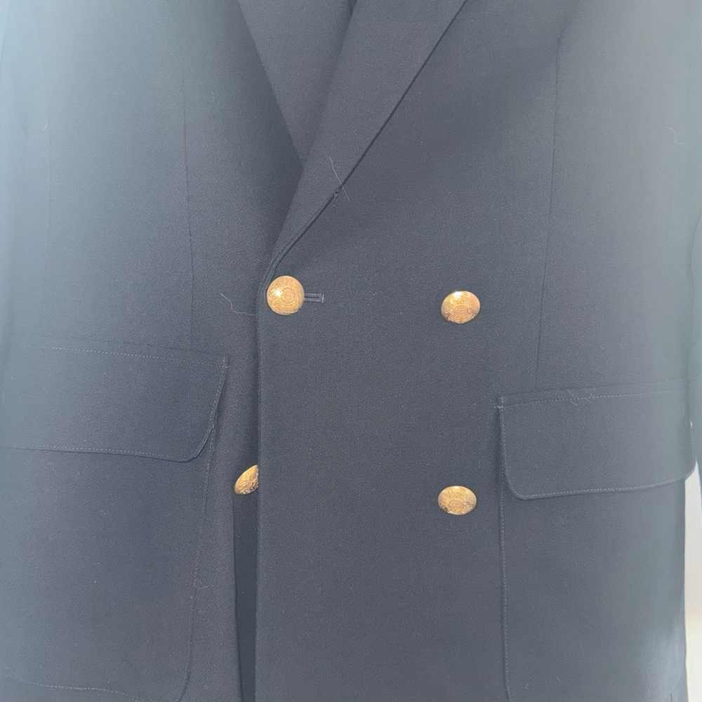 Lauren by Ralph Lauren Women’s Midnight Blue Jacket with Gold Accents size 6 - Picture 4 of 7